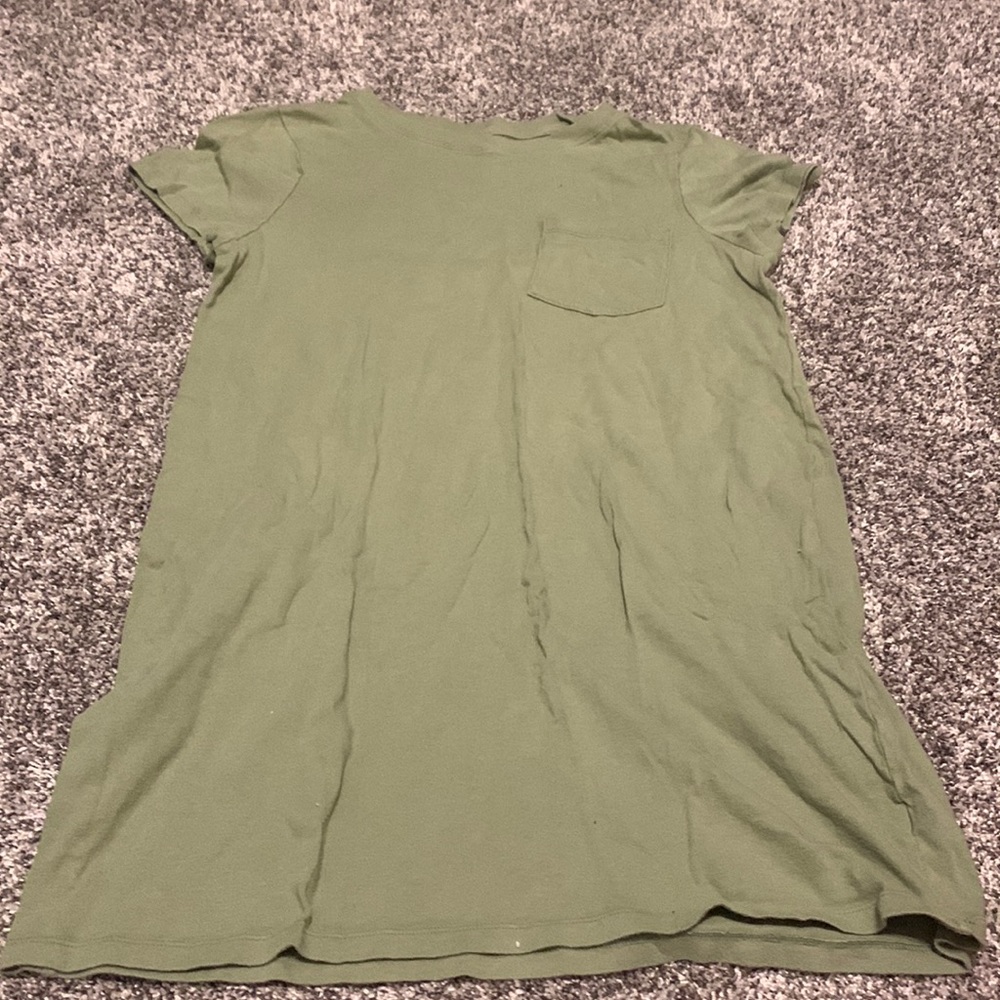 Green T-shirt dress